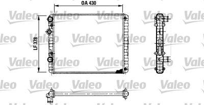 VAG MOTOR SU RADYATORU POLO POLO CLASSIC LUPO CORDOBA AROSA 1,0,1,4 1,7 1,9 KLIMASIZ 430x378x34