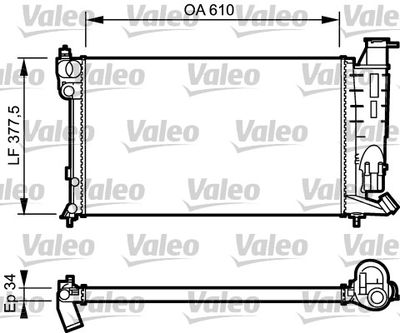 PSA MOTOR SU RADYATORU MEKANIK P306 1,8 8V BVA XU7JP (ALT HORTUM YERI SEGMANLI)
