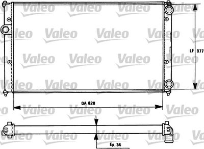 VAG MOTOR SU RADYATORU CADDY 1,4I (AEX) 1,6I (1F) 1,9D (1Y) 96> KLIMALI