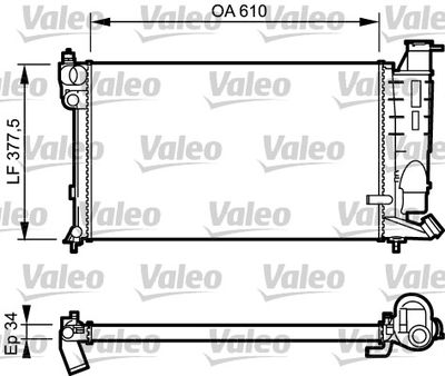 PSA MOTOR SU RADYATOR 306 GTI XU10J4RS (ALT HORTUM YERI GECMELI)