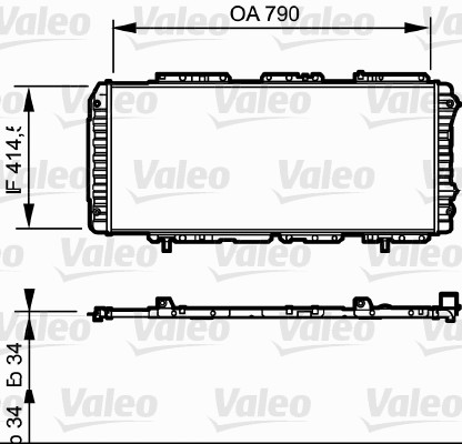 FIAT MOTOR RADYATORU MEKANIK BOXER JUMPER DUCATO 2,0 HDI 2,5D 2,5TD 2,8 2,8TD OLCU: (790*415*34) / (94 06