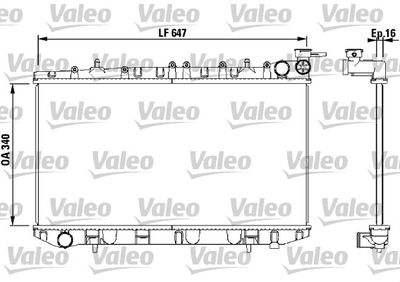 NISSAN MOTOR SU RADYATORU PRIMERA P10 90>95 MANUEL – VALEO 731659