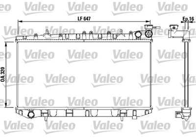 NISSAN MOTOR SU RADYATORU SUNNY 90>94 MANUEL – VALEO 731670