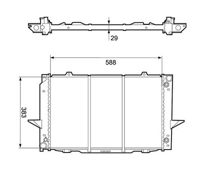 VOLVO MOTOR SU RADYATOR VOLVO 850 C70 I (873) 2.0 T 98>00  V70 I (875, 876) 2.0 98>00
