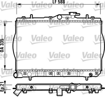 HYUNDAI MOTOR SU RADYATORU ACCENT 1,3 1,5 94 00 MANUEL VITES (335X603X18)
