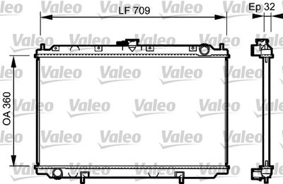 NISSAN MOTOR SU RADYATORU PRIMERA 2,0 TD P11 (CD20T) 96>01 MANUEL – VALEO 732529