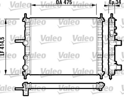 FIAT MOTOR RADYATOR MAREA BRAVA BRAVO 1,6I 16V