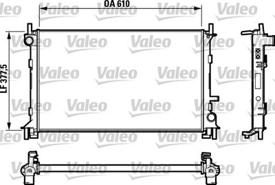 FORD MOTOR SU RADYATORU (+AC) FOCUS 2,0 98>05 KLIMALI MANUEL BRAZING (600×348×26)
