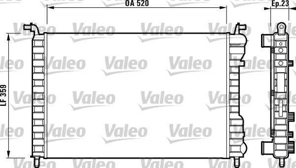 FIAT MOTOR RADYATORU PALIO ALBEA STRADA 1.4 16V 96>09