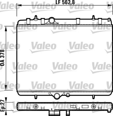 PSA MOTOR SU RADYATORU P307 00>XSARA 01 05 C4 04> 2,0HDI (AC+KLIMASIZ+MEK) / (562,8X378X27)