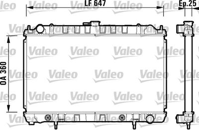 NISSAN MOTOR SU RADYATORU NISSAN 200 SX 93>99 OTOMATIK – VALEO 734149