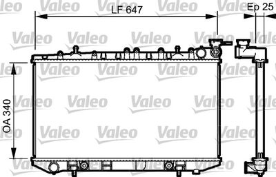 NISSAN MOTOR SU RADYATORU PRIMERA 2,0 P10 90>96 OTOMATIK – VALEO 734152