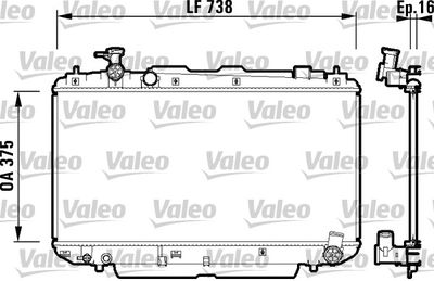 TOYOTA MOTOR SU RADYATORU RAV4 2000 2005 MANUEL VITES (738X375X16)
