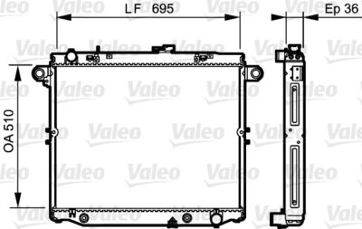 TOYOTA MOTOR SU RADYATORU TOYOTA LAND CRUISER 99>06 OTOMATIK