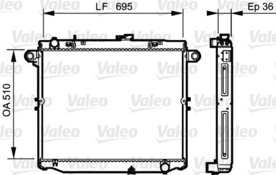 TOYOTA MOTOR SU RADYATORU TOYOTA LAND CRUISER 100 TD 98>07 MANUEL