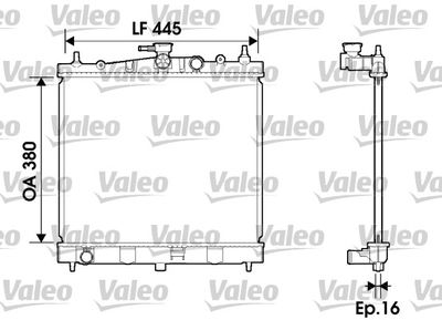 NISSAN MOTOR SU RADYATORU CLIO III MODUS 04> MICRA III NOTE 05>12 MANUEL – VALEO 734246