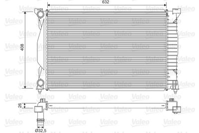 VAG MOTOR RADYATORU AUDI A4 / Q 1.6 / 2.0 / 1.8T 01>09 EXEO 09>14