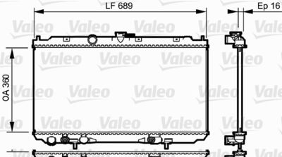 NISSAN MOTOR SU RADYATORU PRIMERA P12 (QR20) 02> OTOMATIK – VALEO 734706