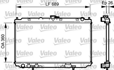 NISSAN MOTOR SU RADYATORU ALMERA 2,2 DDCI 00> PRIMERA P12 (YD22DDT) MANUEL – VALEO 734708