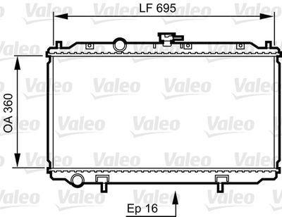 NISSAN MOTOR SU RADYATORU NISSAN PRIMERA P12 ALMERA N16 2002> MANUEL VITES – VALEO 734736