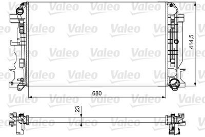 MERCEDES MOTOR SU RADYATORU (680x414x23) CRAFTER 06> SPRINTER 06>