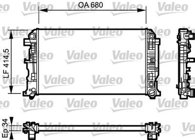 MERCEDES MOTOR SU RADYATORU (680x415x34) CRAFTER 06> SPRINTER 06>