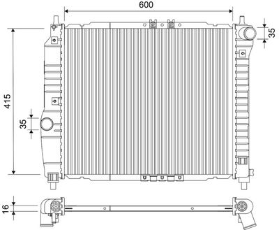 CHEVROLET MOTOR SU RADYATORU AVEO KALOS T200 T250 1,4 16V MT 2003> 2008
