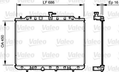 NISSAN MOTOR SU RADYATORU NISSAN XTRAIL 2007 2013 OTOMATIK VITES (MR20) / (450X688X16) – VALEO 735205