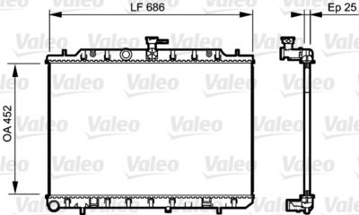 NISSAN MOTOR SU RADYATORU NISSAN X TRAIL 2,0 DCI (M9R) 07>13 MANUEL – VALEO 735206