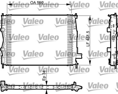 NISSAN RADYATÖR QASHQAI RESTYLING (R9M =>1.6DCI) – VALEO 735380