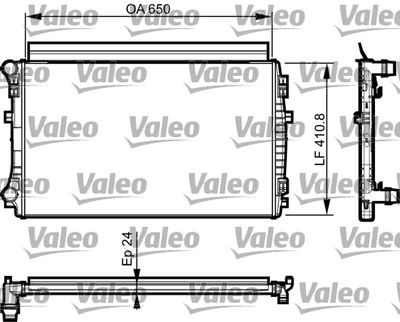 VAG MOTOR SU RADYATORU 650x395x22 A3 1,2 / 1,4 / 1,6TDI GOLF VII 1,2 / 1,4 / 1,6TDI 12>