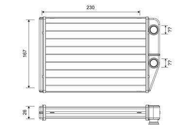 FIAT KALORIFER RADYATORU (MOTOR ICI) DUCATO III 2,3 JTD JUMPER III BOXER III 22DT PUMA 06>
