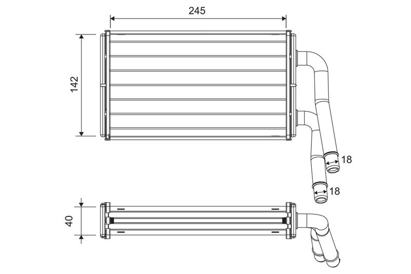 FORD KALORIFER RADYATORU TRANSIT V347 2,2TDCI / 2,4TDCI / 3,2TDCI KLIMASIZ 06 />