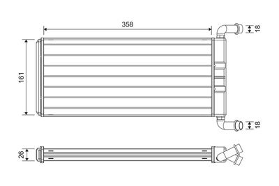 MERCEDES KALORIFER RADYATORU VIANO W639 03> VITO W639 03>