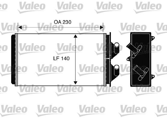 FIAT KALORIFER RADYATORU FIAT CINQUECENTO – VALEO 812303