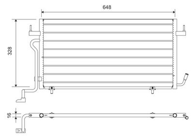 PSA KLIMA RADYATORU PARTNER BERLINGO XSARA DW8 XUD9 (97 03)