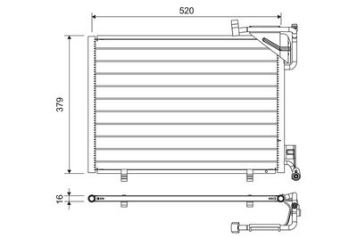 FORD KLIMA RADYATORU FIESTA VI 1.25 16V / 1.4TDCI / 1.4 16V / 1.6 16V 08 /> B MAX 1.5TDCI / 1.6TCI 12 /> – VALEO 814297