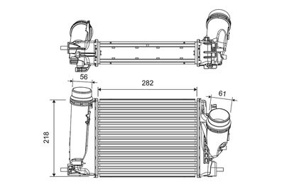 NISSAN TURBO RADYATORU (INTERCOOLER) NISSAN QASHQAI 1,6 DCI 2013> XTRAIL T32 1,6 DCI 2013> KADJAR 1,6 DCI 2 – VALEO 816759