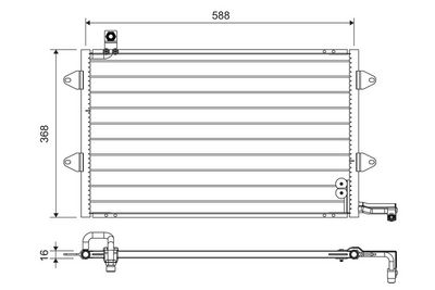 VAG KLIMA RADYATORU GOLF III / CABRIO / VARIANT / VENTO  1.6 / 1.8 / 1.9 TDI / 2.0 GTI / 2.8 VR6 93>99
