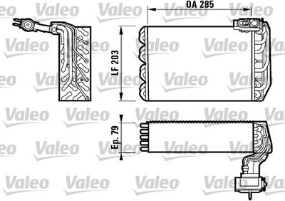 PSA EVAPORATOR PEUGEOT 406 CAG