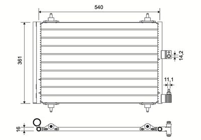 PSA KLIMA RADYATORU (KONDANSER) OTOMATIK SOGUTMA XSARA 607 406 YM 2.0HDI