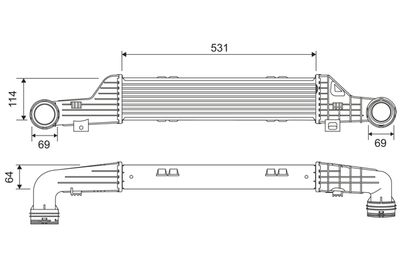 MERCEDES TURBOSARJ RADYATORU E-CLASS W210 99>02 S210 99>03