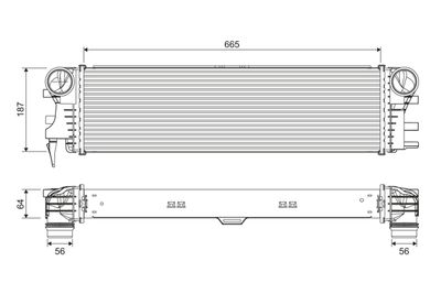 MERCEDES TURBOSARJ RADYATORU V-CLASS W447 14> VITO W447 14>