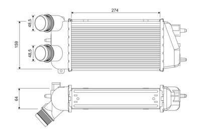 PSA TURBO INTERCOOLER RADYATORU  CITROEN C3 10/2005>