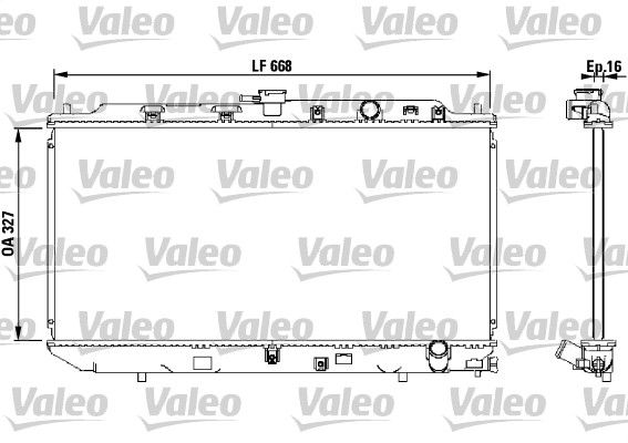 HONDA MOTOR SU RADYATORU HONDA CIVIC 1,6 CRX 1,6 1987 1992 MANUEL VITES – VALEO 819193