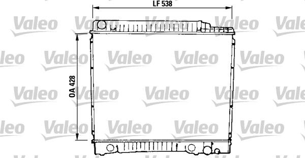 MERCEDES MOTOR SU RADYATORU W123 300 Turbo-D 81>85 – VALEO 819379