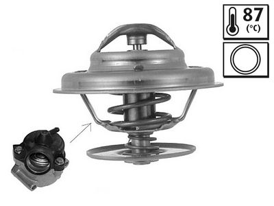 MERCEDES TERMOSTAT 87 °C (M102, M103, OM615, OM904) 190 W201 85>93 W202 93>00 W124 88>93 W210 96>02 W140 93>9