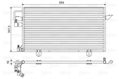 VAG KONDANSER AUDI 80 1.9TDI A6 1.9TDI 91>97