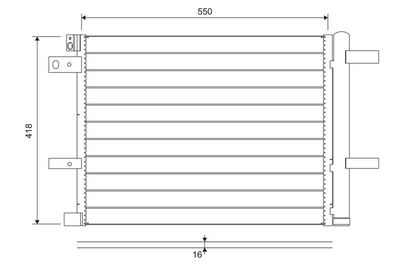 PSA KLIMA RADYATORU  P3008 P5008 P508 PARTNER RIFTER / SPACETOURER BERLINGO / DS7 / COMBO E 1.2 PURETECH