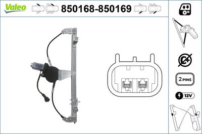 FIAT CAM MEKANIZMASI ELEKTRIKLI ON SOL DOBLO 00> – VALEO 850168